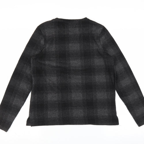 Sainsburys Womens Grey Check  Pullover Jumper Size 10