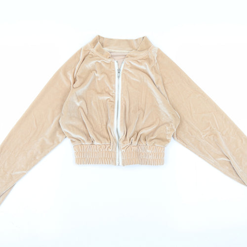 Preworn Womens Beige   Full Zip Jumper Size S  - cropped