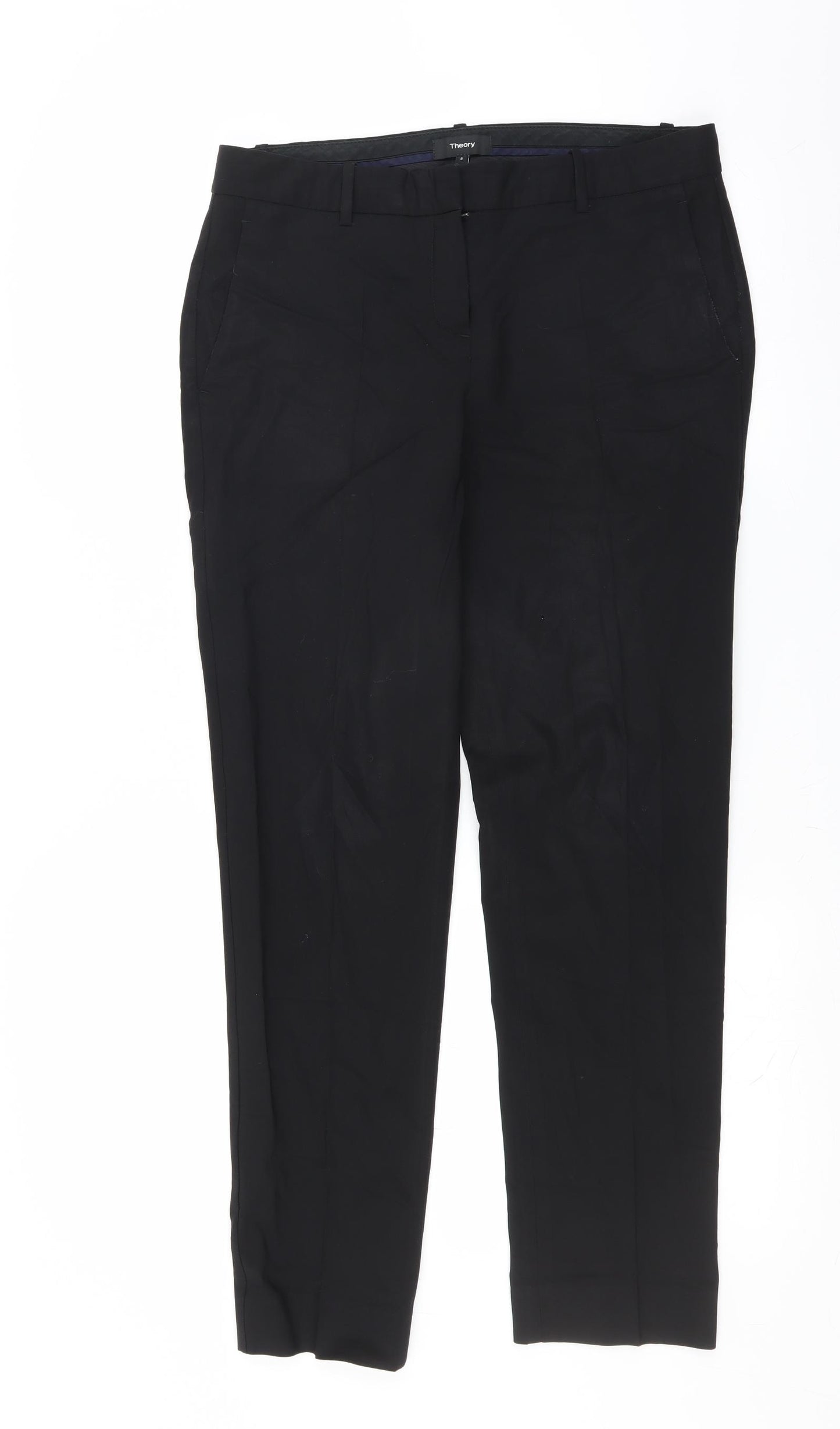 Theory Womens Black   Trousers  Size 8 L29 in