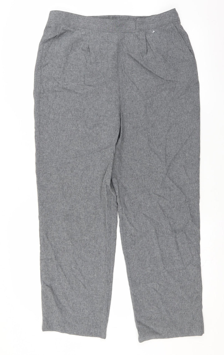 Bonmarché Womens Grey Trousers Size 14 L27 in