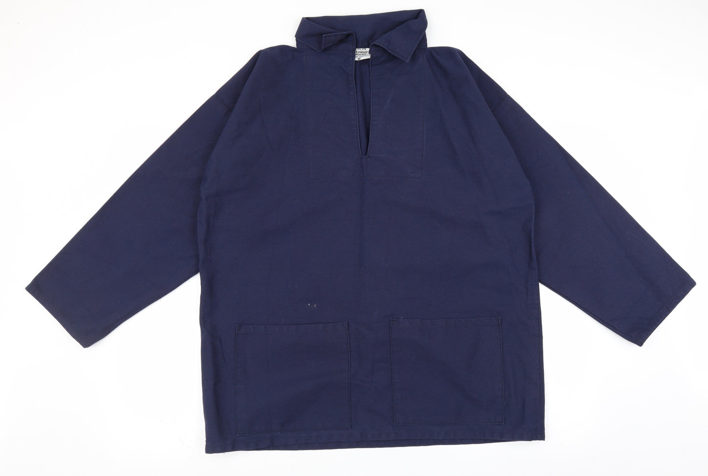 newlyn fishermans smock Mens Blue    Button-Up Size M  - smock