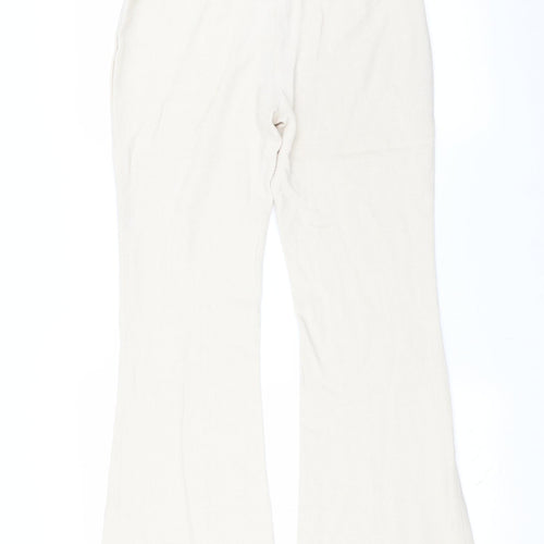NEXT Womens Ivory   Trousers  Size 10 L30 in - bootcut