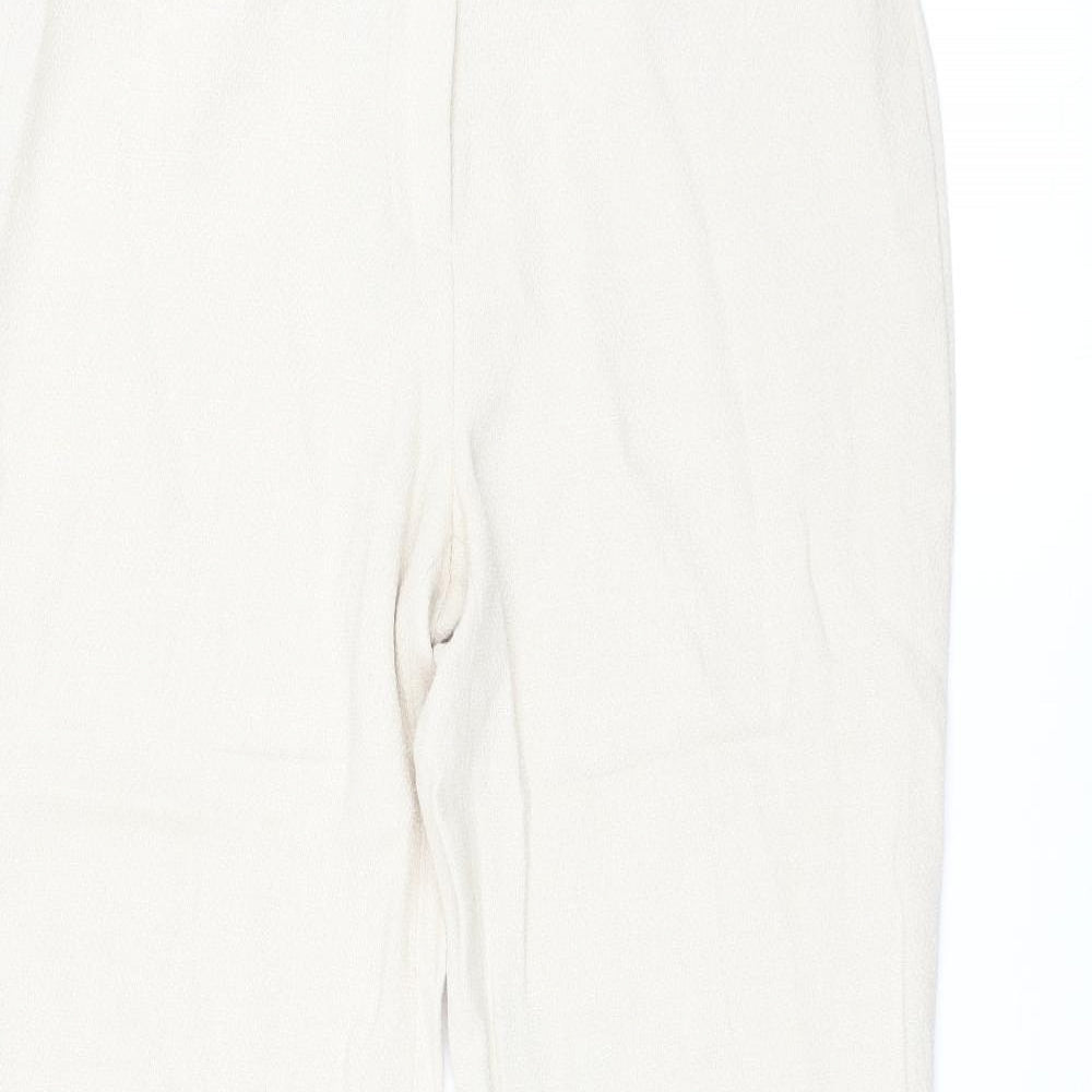NEXT Womens Ivory   Trousers  Size 10 L30 in - bootcut