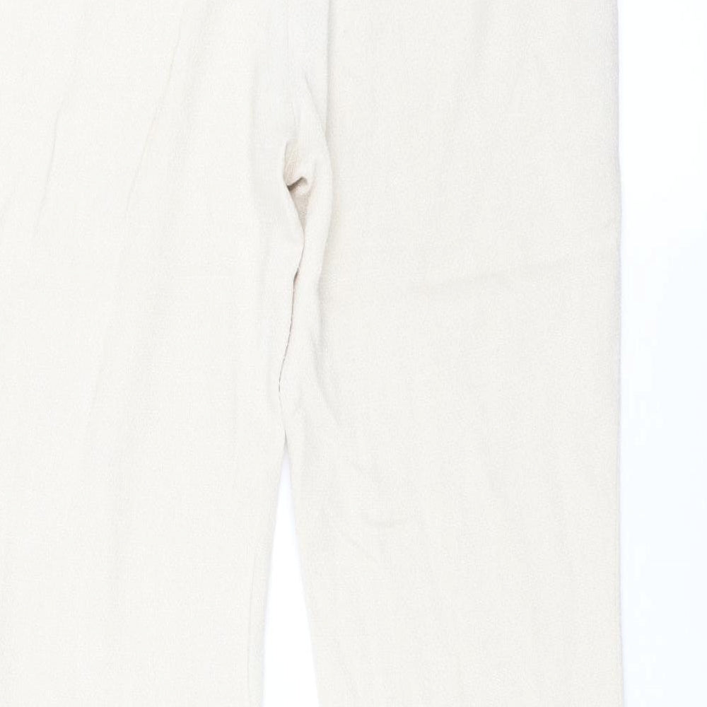 NEXT Womens Ivory   Trousers  Size 10 L30 in - bootcut