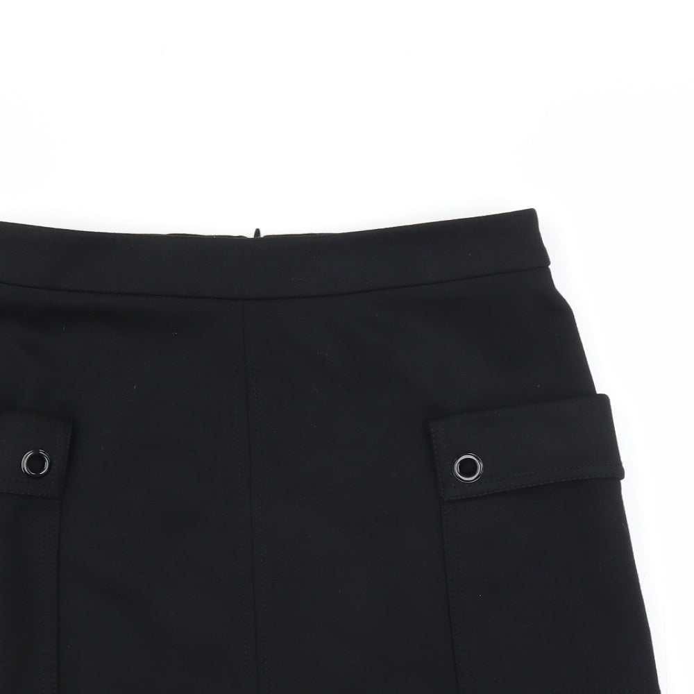 NEXT Womens Black   A-Line Skirt Size 10