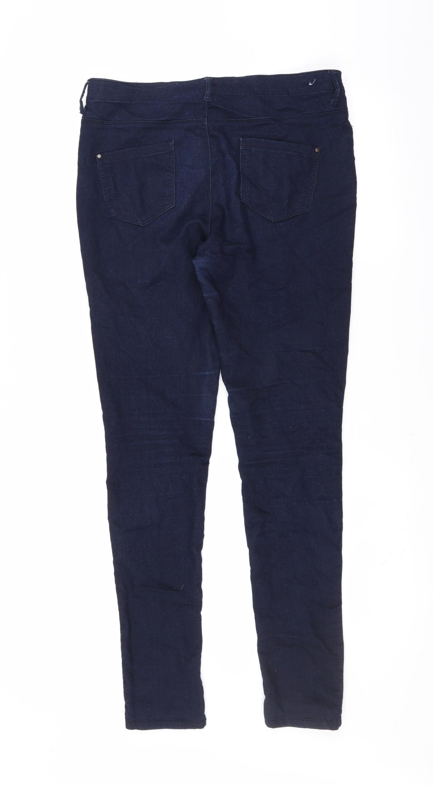 Primark Womens Blue  Denim Skinny Jeans Size 8 L30 in - super skinny