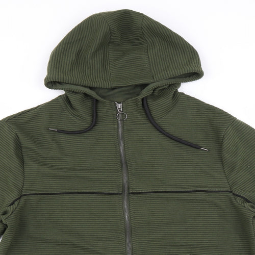 Primark Girls Green   Full Zip Hoodie Size M
