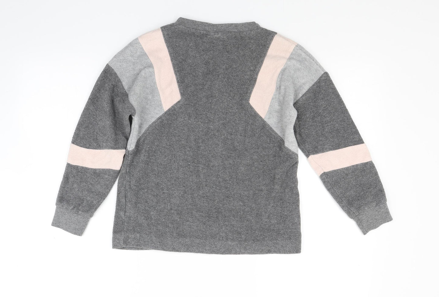 NEXT Girls Grey  Fleece Pullover Sweatshirt Size 10 Years