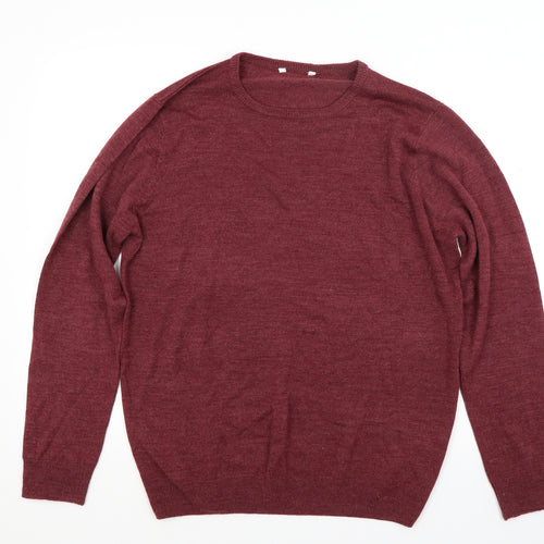 Pep & co Mens Red  Knit Pullover Jumper Size L