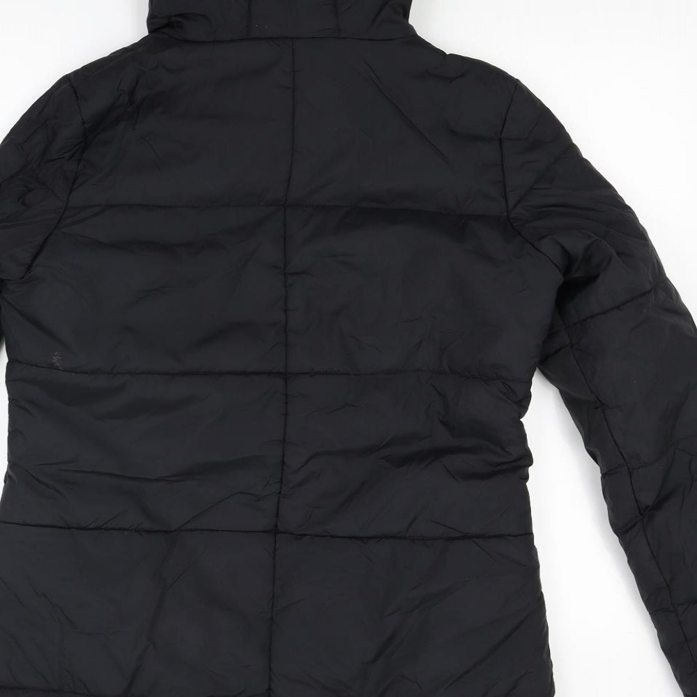 Marks and Spencer Womens Black   Puffer Jacket Coat Size S