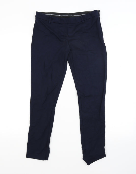 Front view of Marks & Spencer girls’ blue dress pants trousers, size 12, years