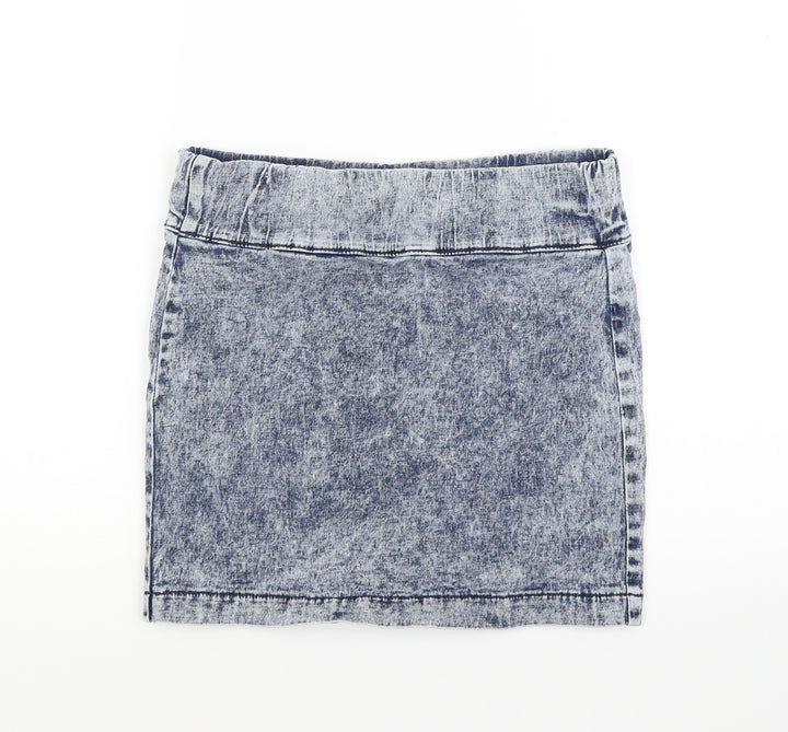 FOREVER 21 Womens Blue Denim Mini Skirt Size S