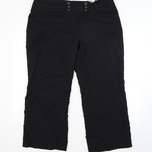 Marks and Spencer Womens Black   Trousers  Size 20 L25 in