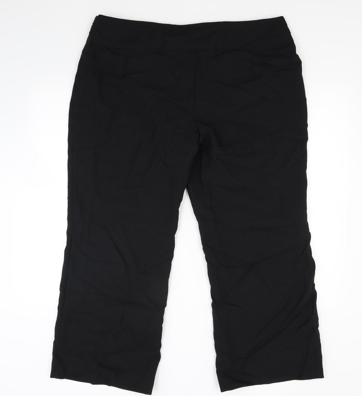 Marks and Spencer Womens Black   Trousers  Size 20 L25 in