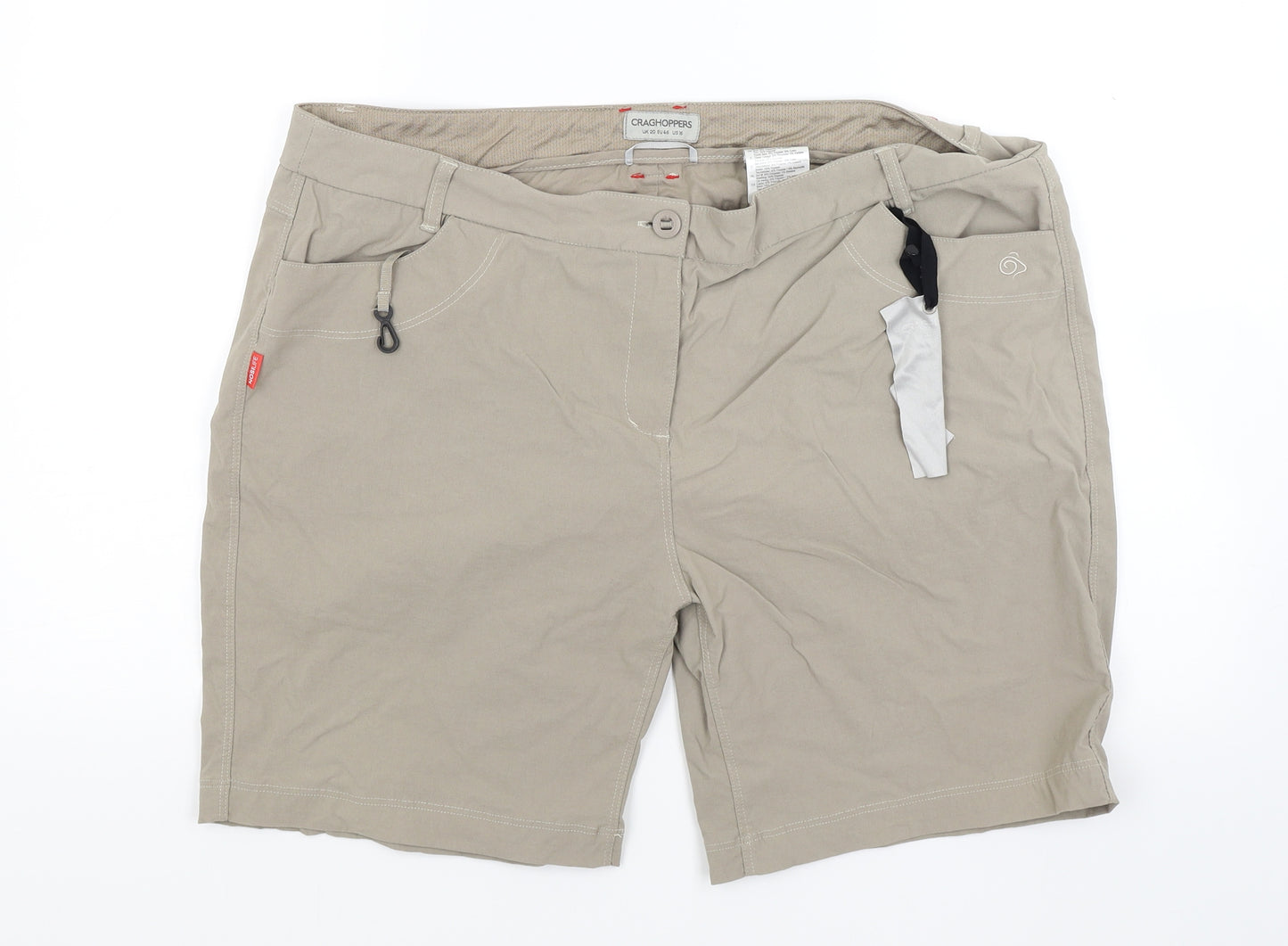 Craghoppers Womens Beige   Chino Shorts Size 20