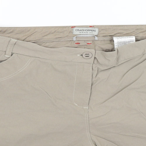 Craghoppers Womens Beige   Chino Shorts Size 20