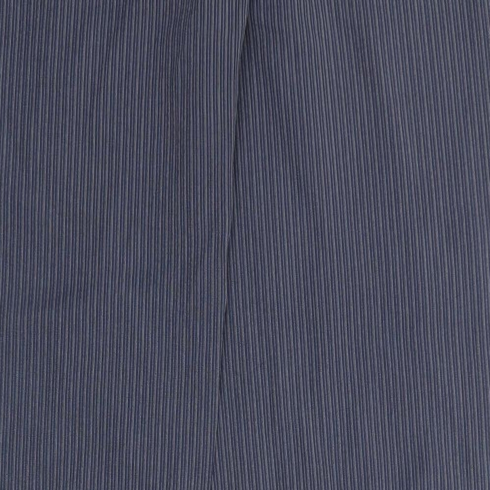 Etam Womens Blue Striped  Trousers  Size 10 L27 in