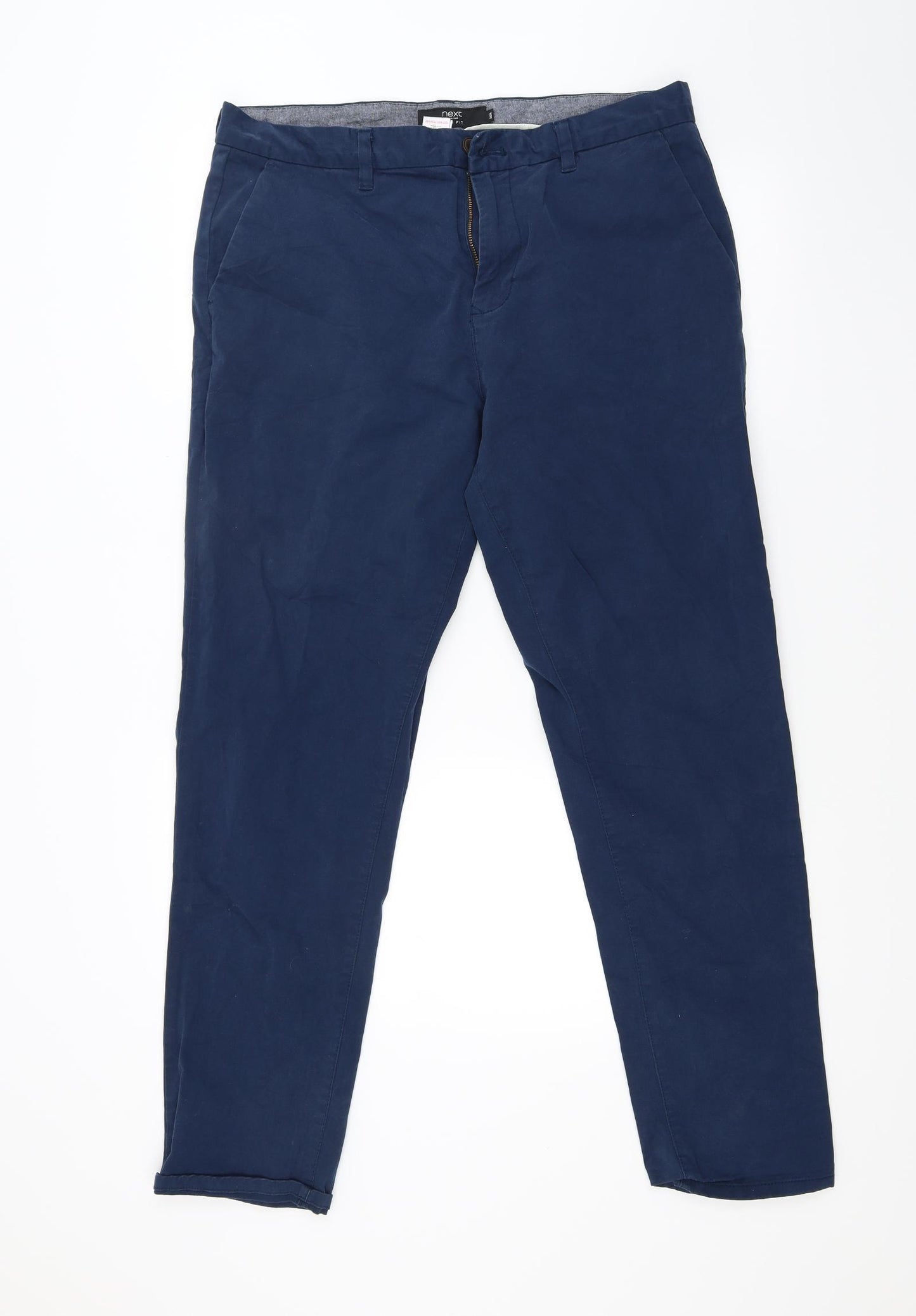 NEXT Mens Blue   Chino Trousers Size 36 L30 in