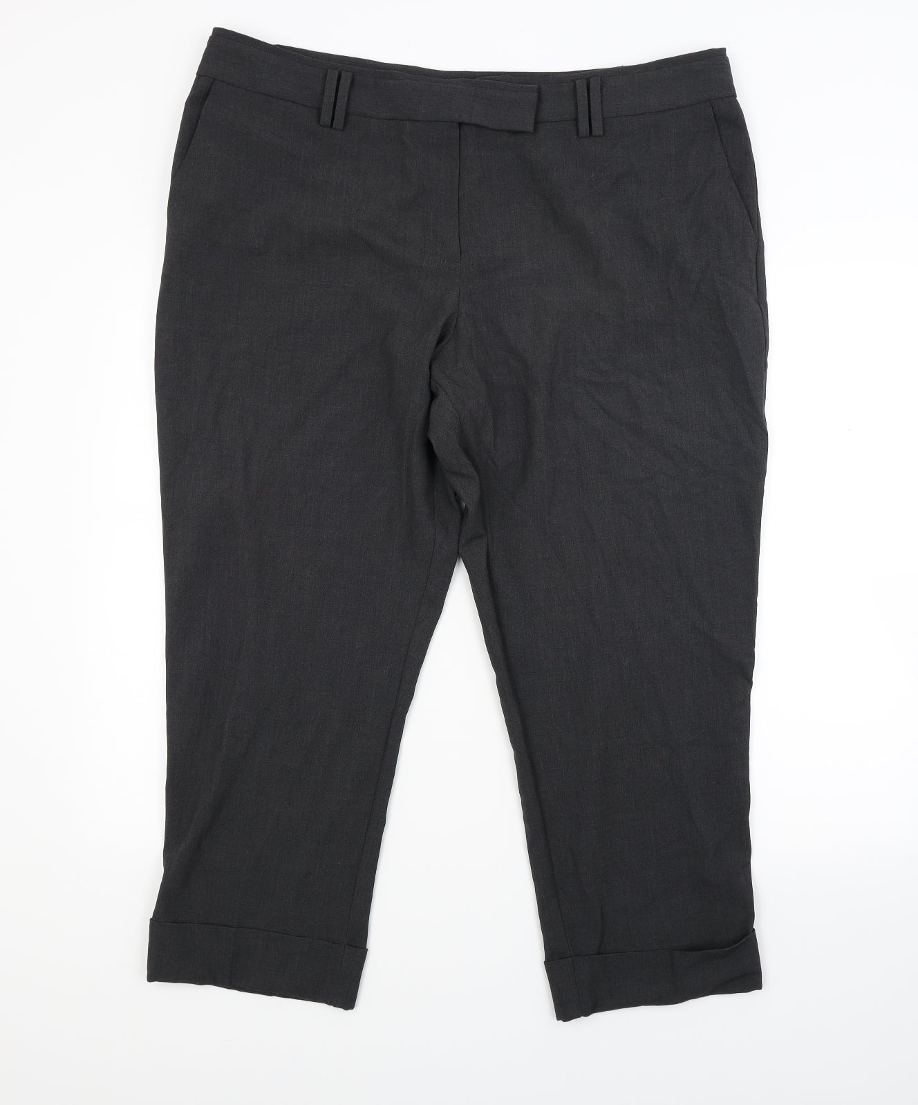 Marks and Spencer Womens Grey   Trousers  Size 20 L23 in