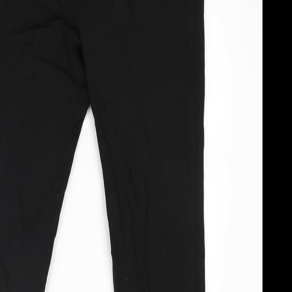 Marks and Spencer Womens Black   Trousers  Size 12 L25 in