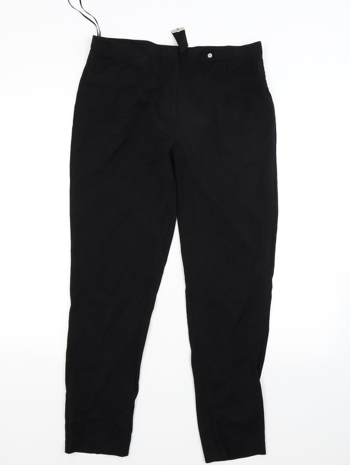 Klass Womens Black Trousers Size 12 L27 in