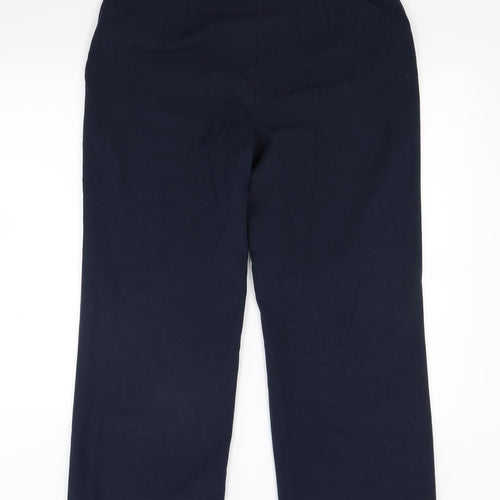 Slimma Womens Blue   Trousers  Size 14 L28 in