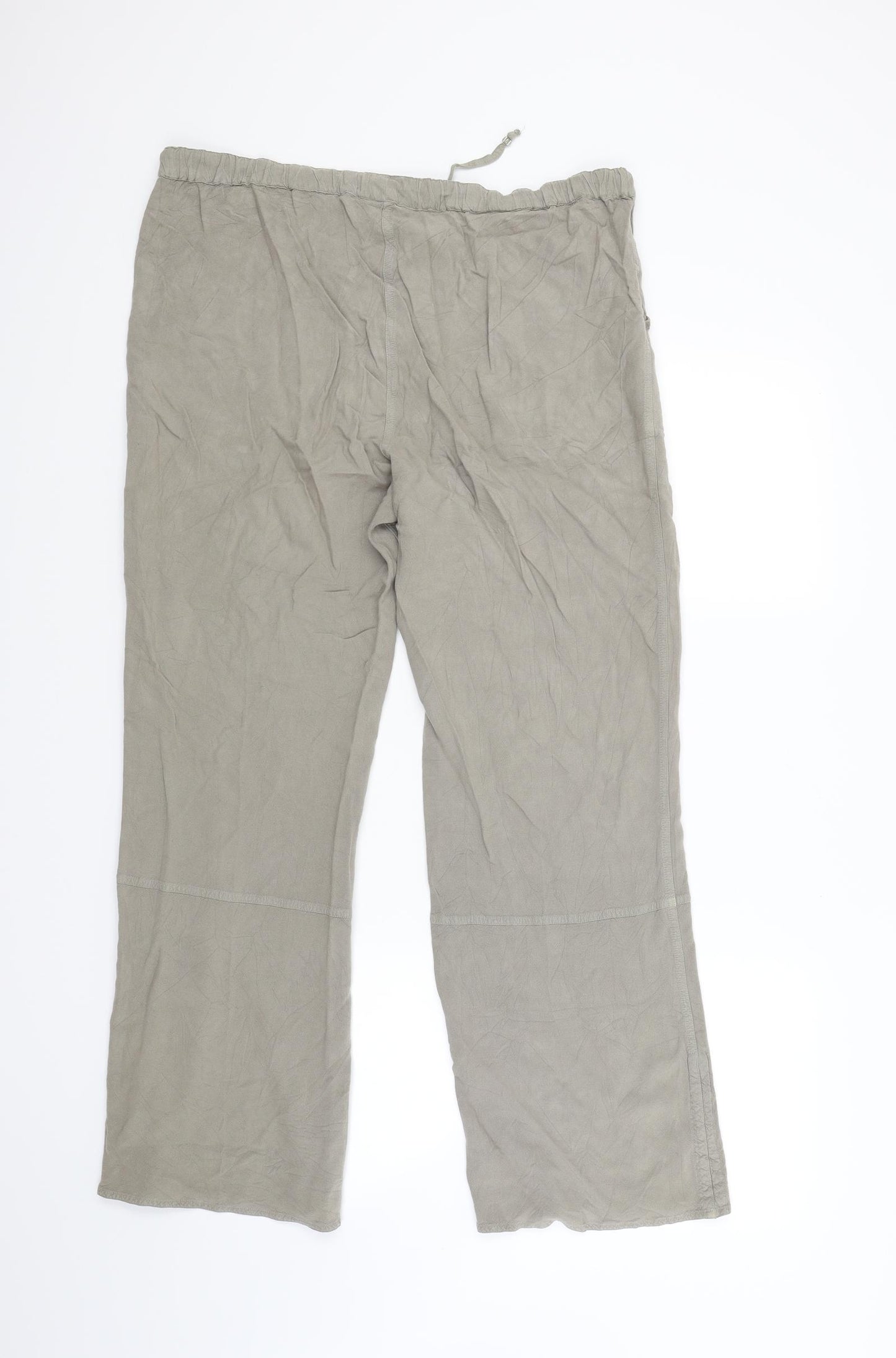 AMARANTO Womens Beige   Jogger Trousers Size 16 L28 in