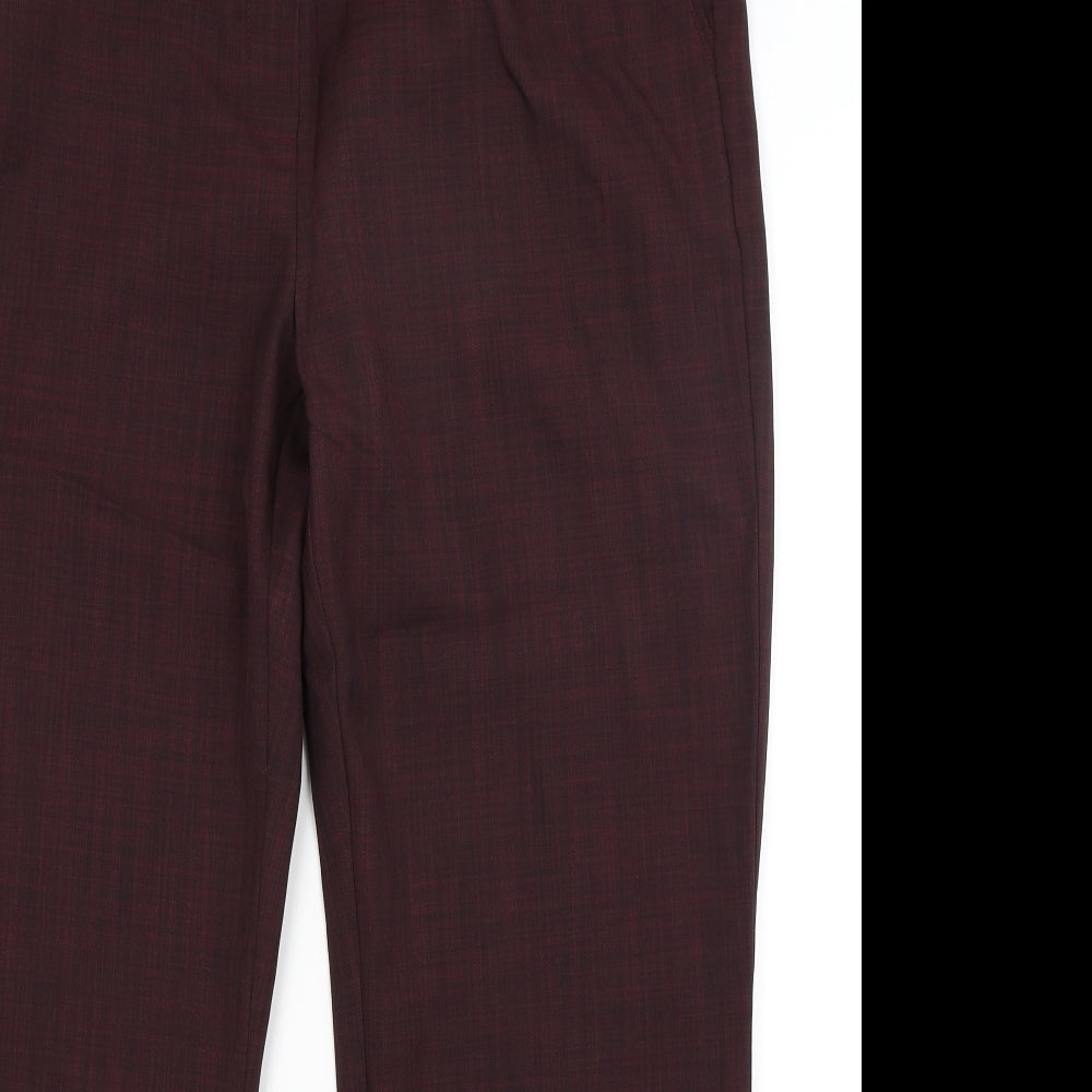Marks and Spencer Womens Red   Trousers  Size 16 L27 in