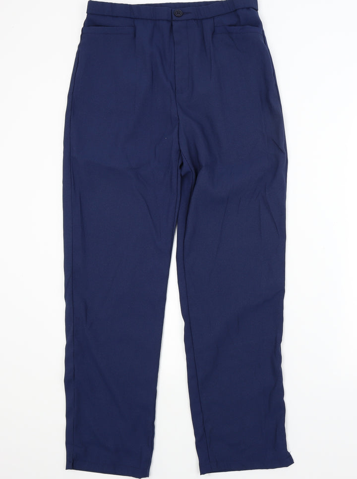 Peace Womens Blue   Trousers  Size 14 L28 in