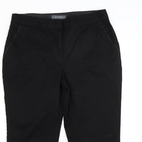 Primark Womens Black  Rayon Cropped Trousers Size 8 L20 in