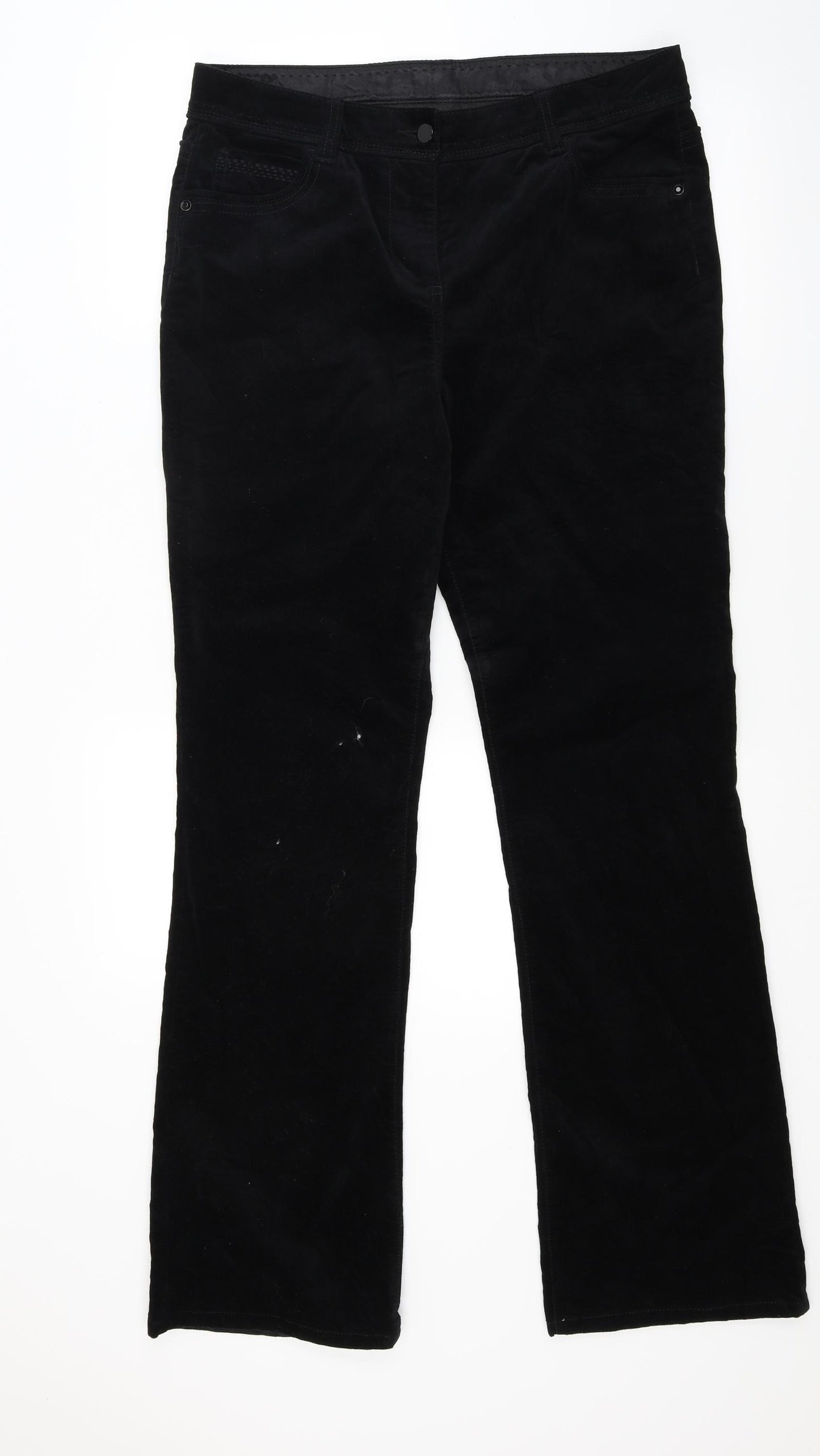 Marks and Spencer Womens Black   Bootcut Jeans Size 14 L29 in