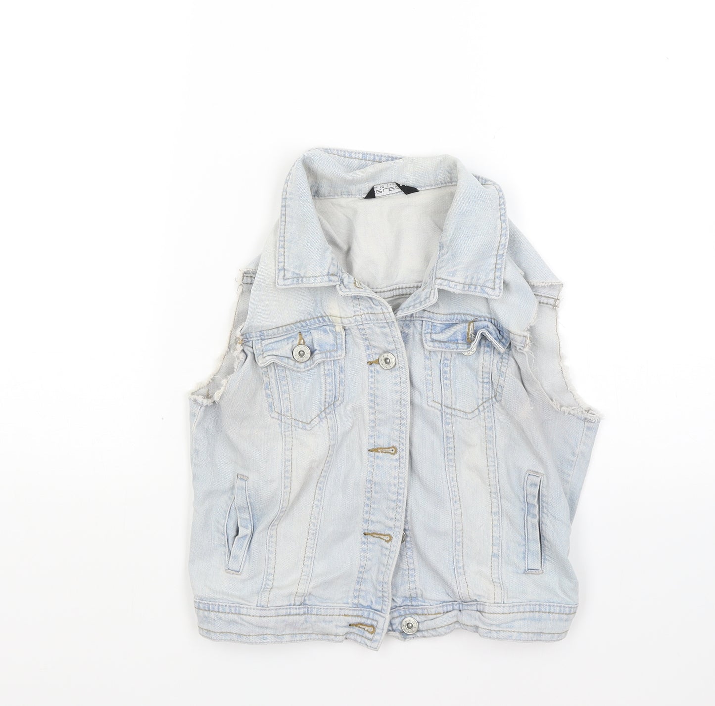 Sellect Womens Blue  Denim Gilet Jacket Size 10