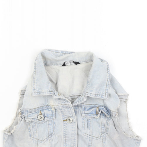 Sellect Womens Blue  Denim Gilet Jacket Size 10