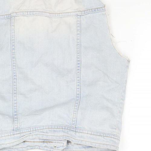 Sellect Womens Blue  Denim Gilet Jacket Size 10