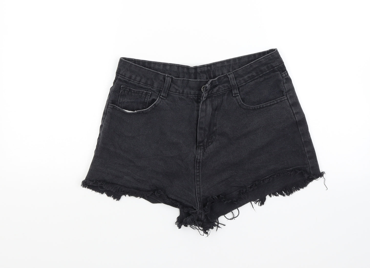 Pieta Womens Black   Cut-Off Shorts Size 10