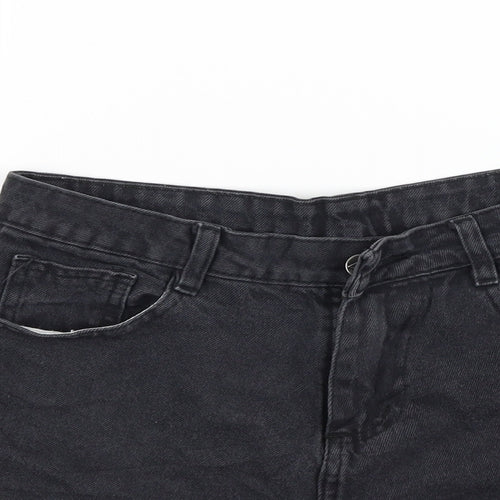 Pieta Womens Black   Cut-Off Shorts Size 10