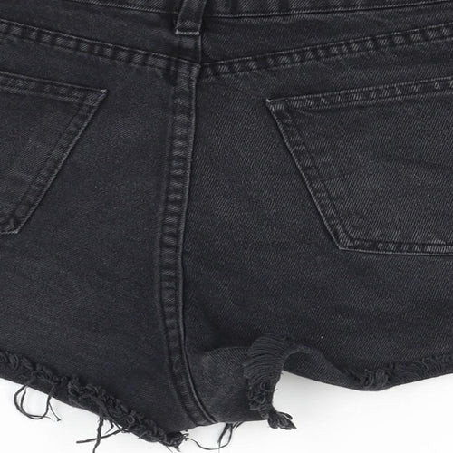 Pieta Womens Black   Cut-Off Shorts Size 10
