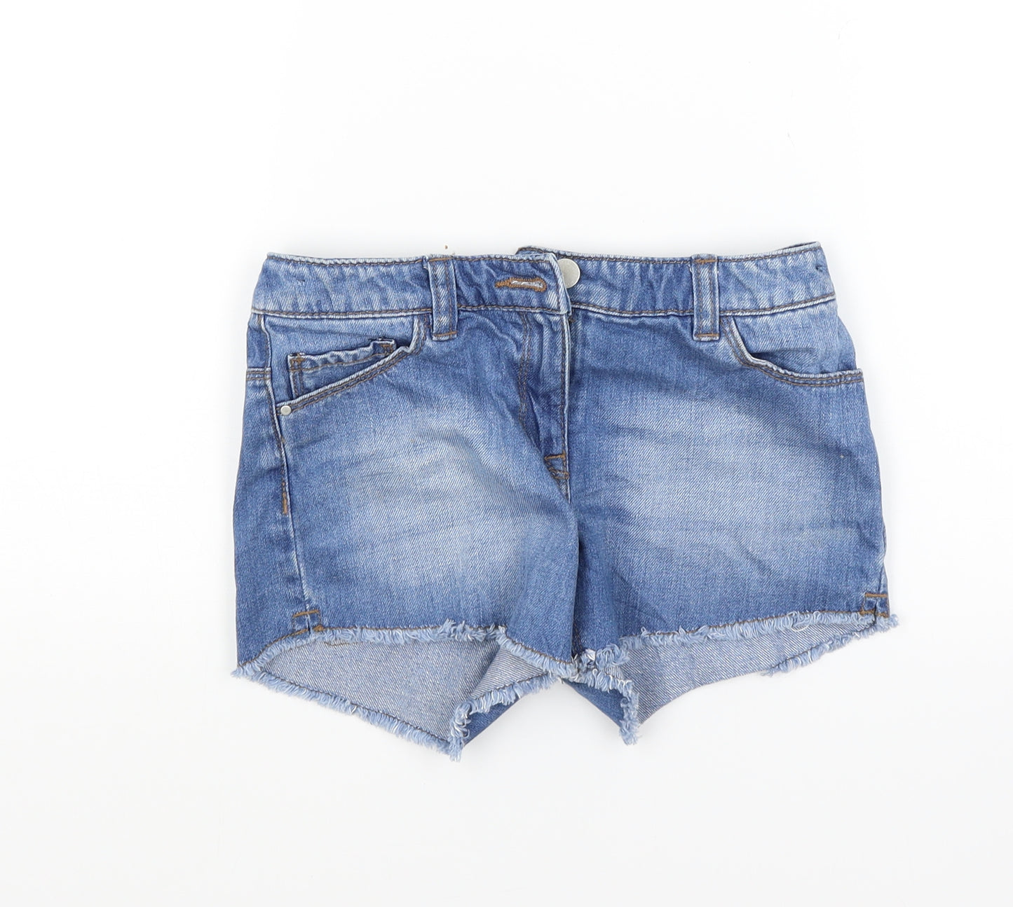NEXT Girls Blue  Denim Cut-Off Shorts Size 9 Years