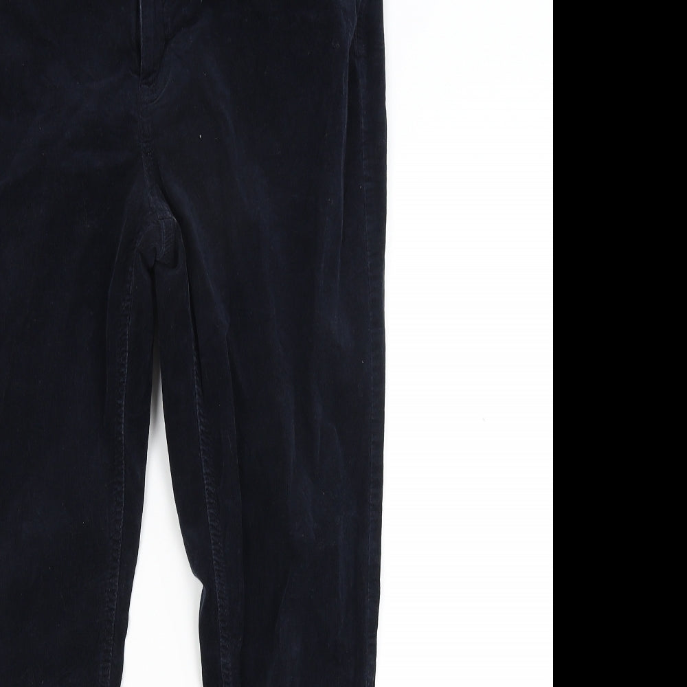 Marks and Spencer Womens Blue  Corduroy Skinny Jeans Size 14 L27 in
