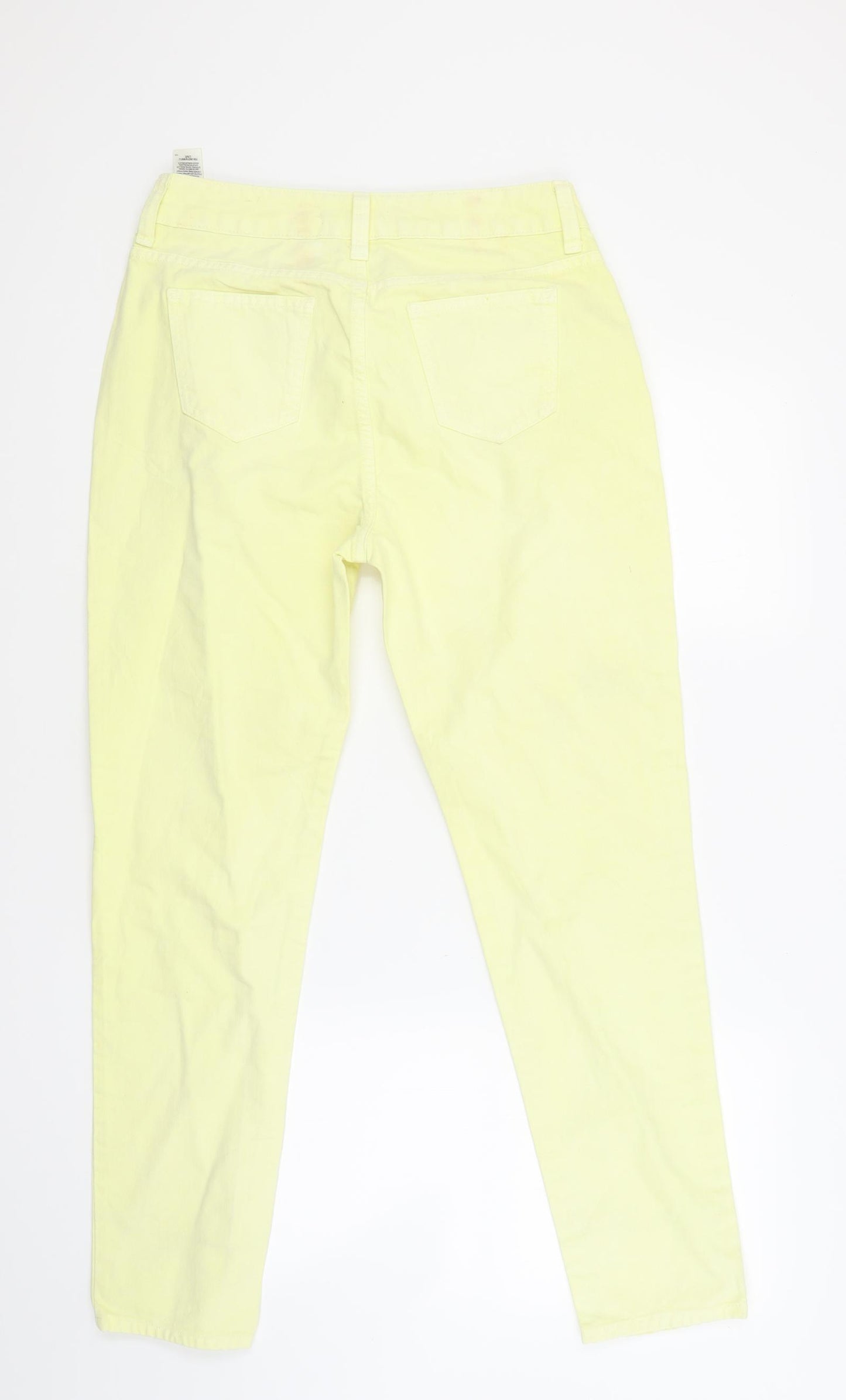 Marks and Spencer Womens Yellow  Denim Skinny Jeans Size 10 L28 in