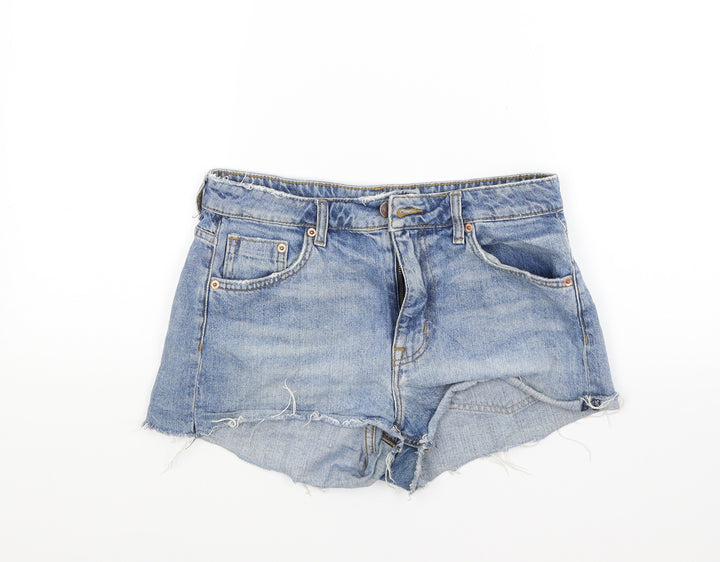 Divided Womens Blue Denim Cut-Off Shorts Size 10