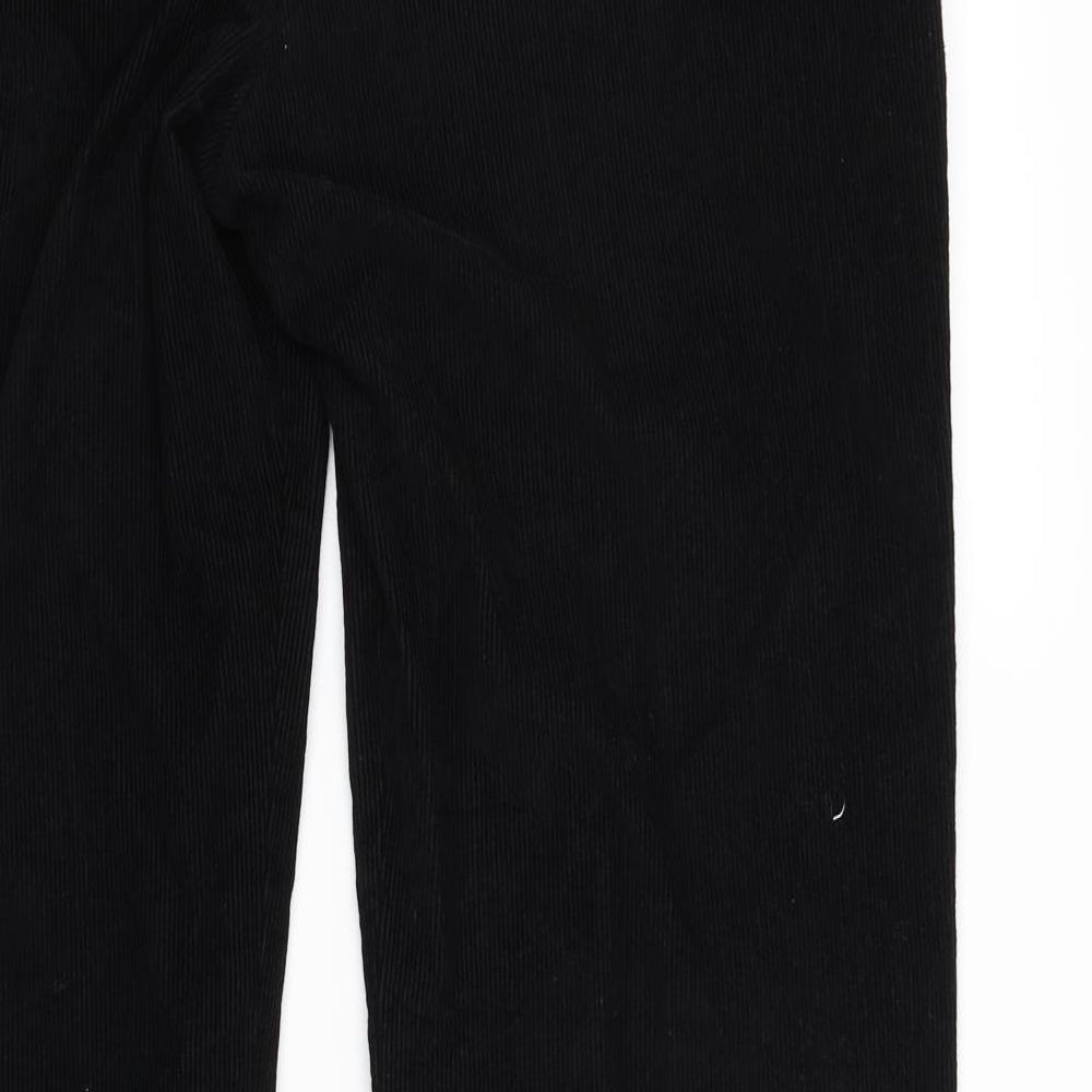 Fcuk Mens Black  Corduroy Trousers  Size 34 L30 in