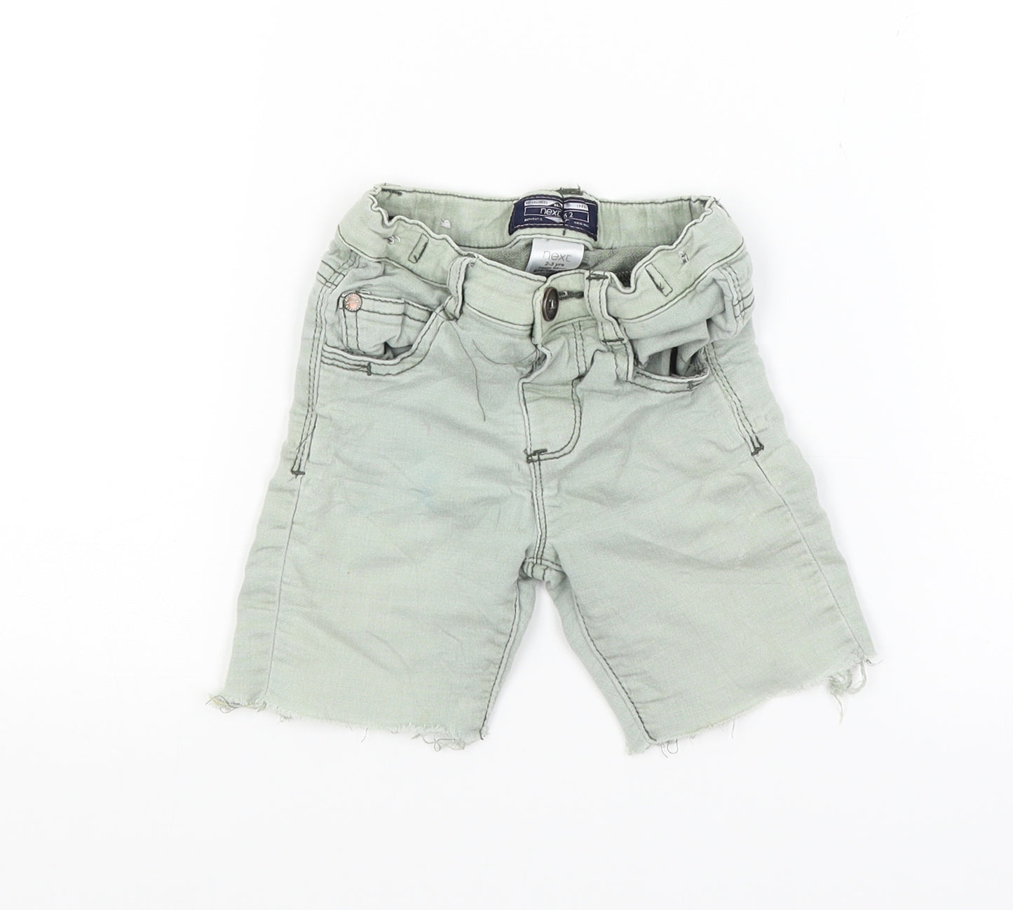 NEXT Boys Green  Denim Chino Shorts Size 2-3 Years