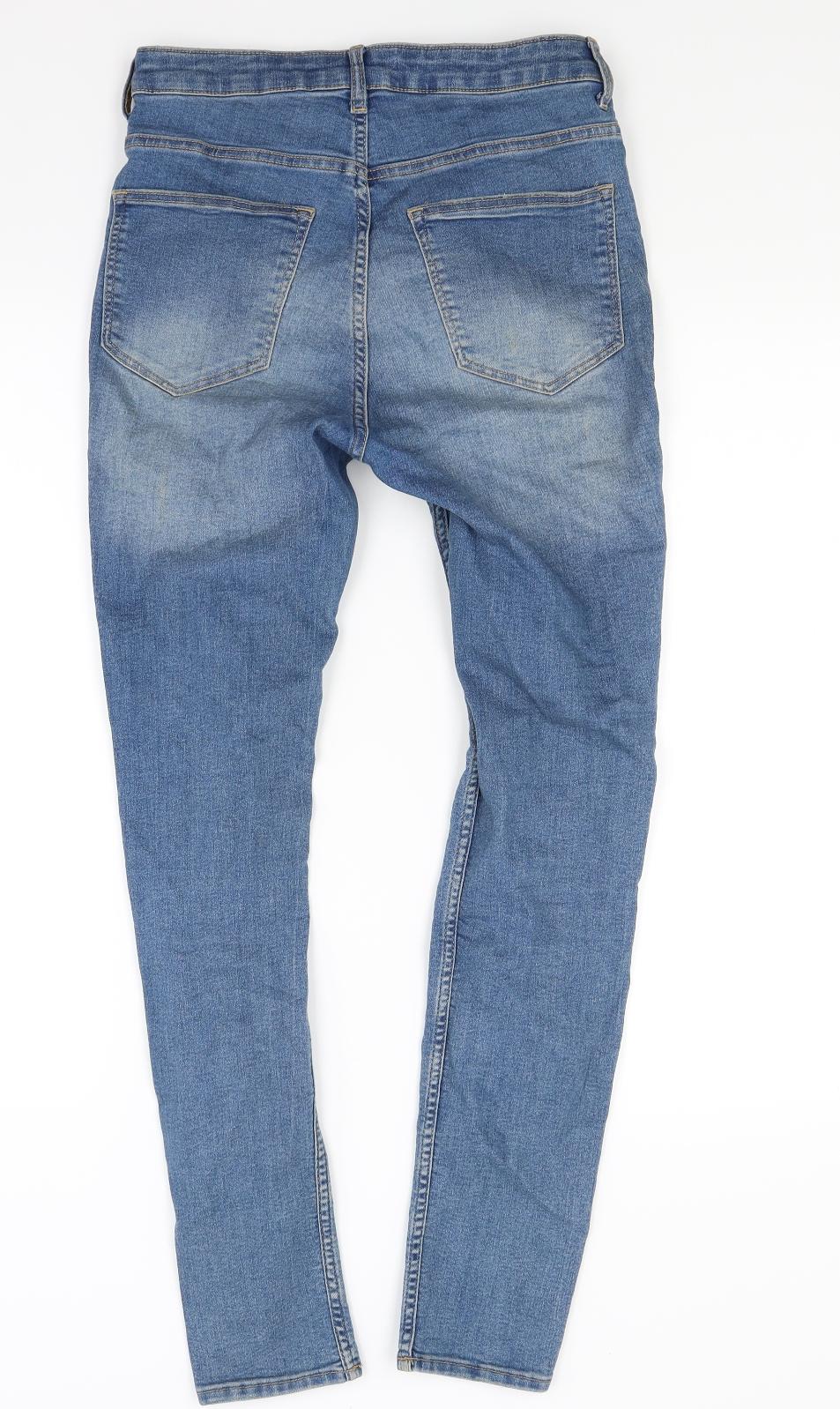 Divided Womens Blue  Denim Skinny Jeans Size 10 L27 in