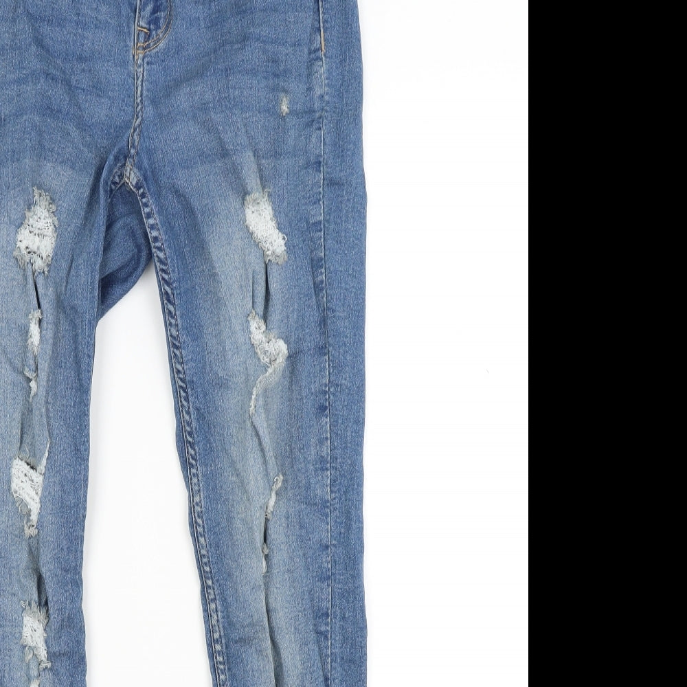 Divided Womens Blue  Denim Skinny Jeans Size 10 L27 in