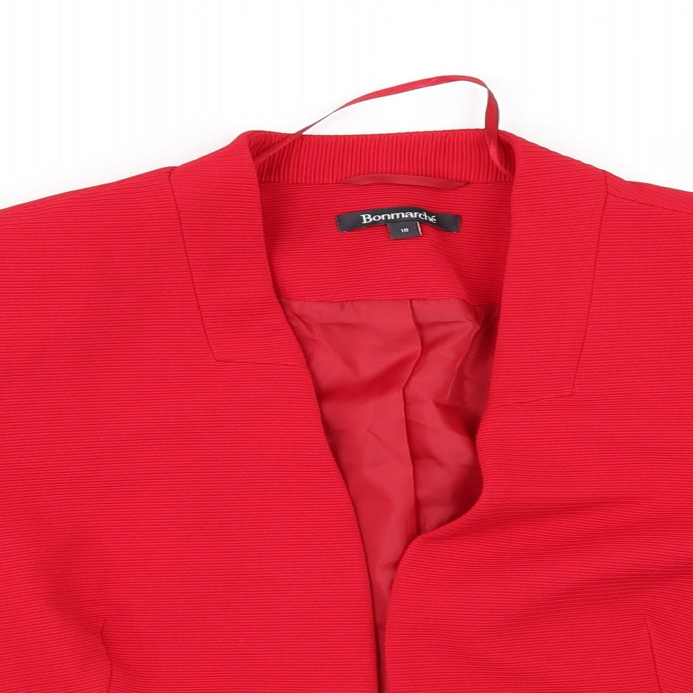 Bonmarché Womens Red   Jacket  Size 18