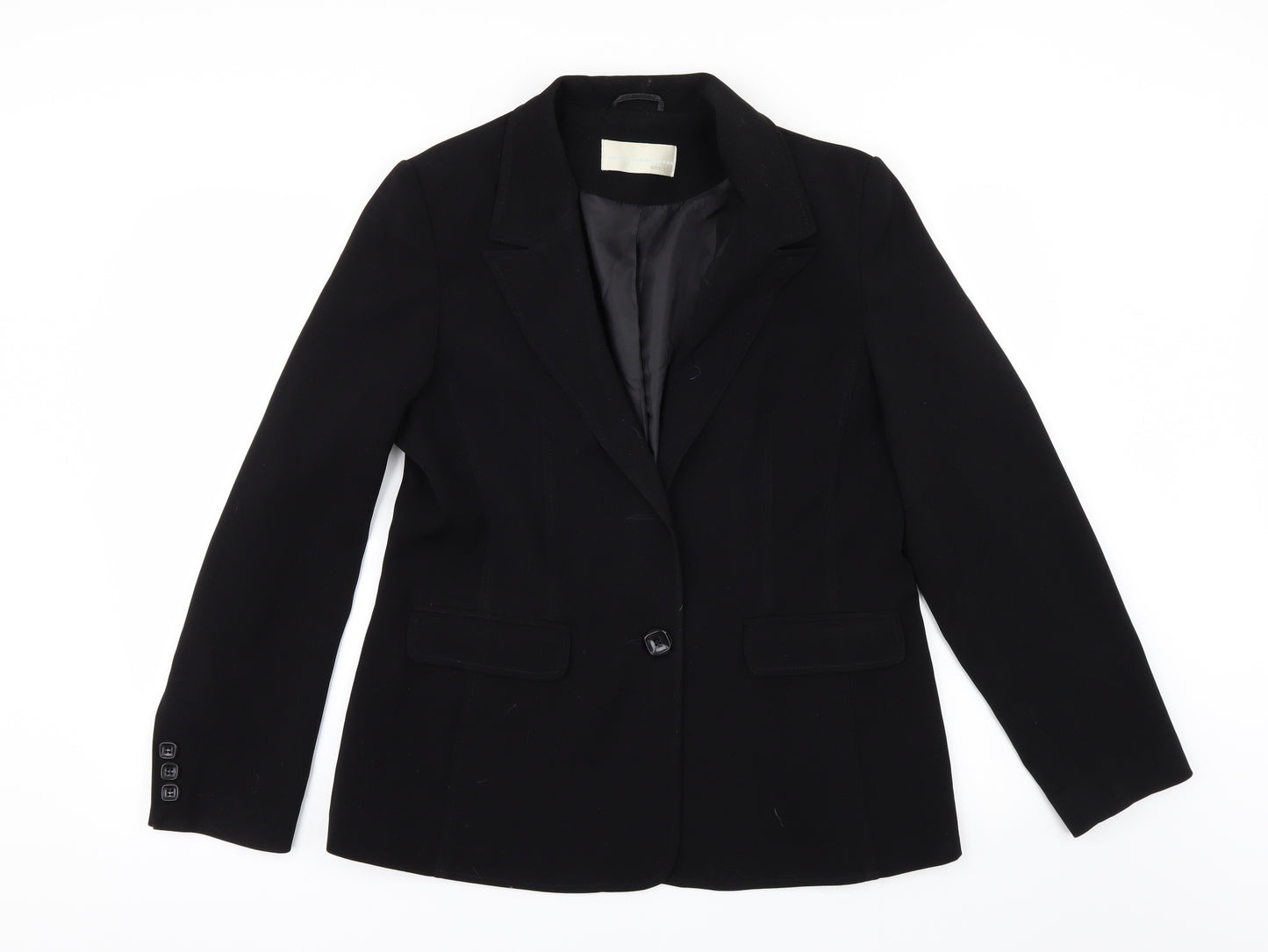 AMARANTO Womens Black   Jacket Suit Jacket Size 16