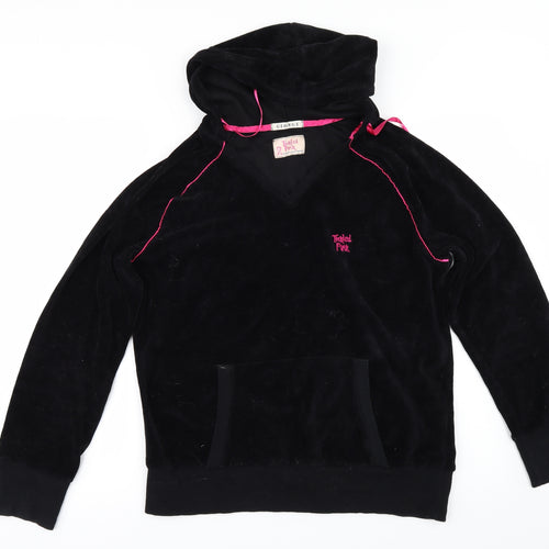 George Womens Black  Velour Pullover Hoodie Size 16  - Tickled Pink