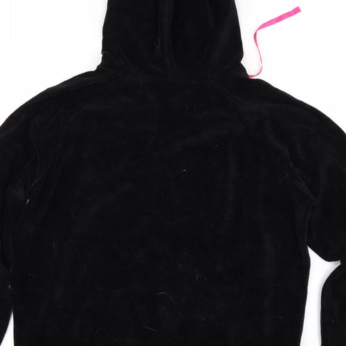 George Womens Black  Velour Pullover Hoodie Size 16  - Tickled Pink