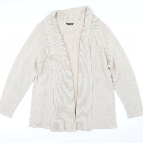 BHS Womens Beige   Cardigan Jumper Size 16